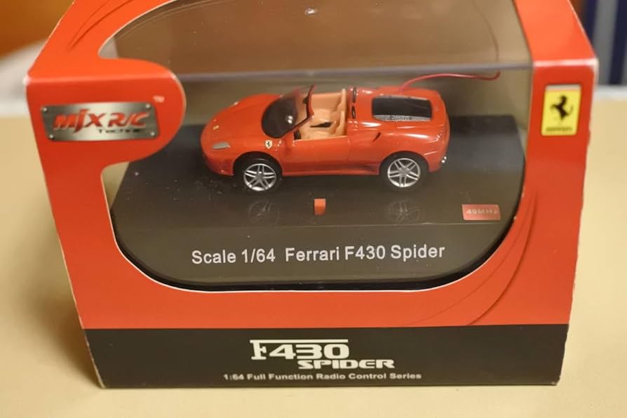 ホビーラジコン Radio Control Model F430 Amazon.co.jp: 1/64 Ferrari F430 Spider Red Full Function
